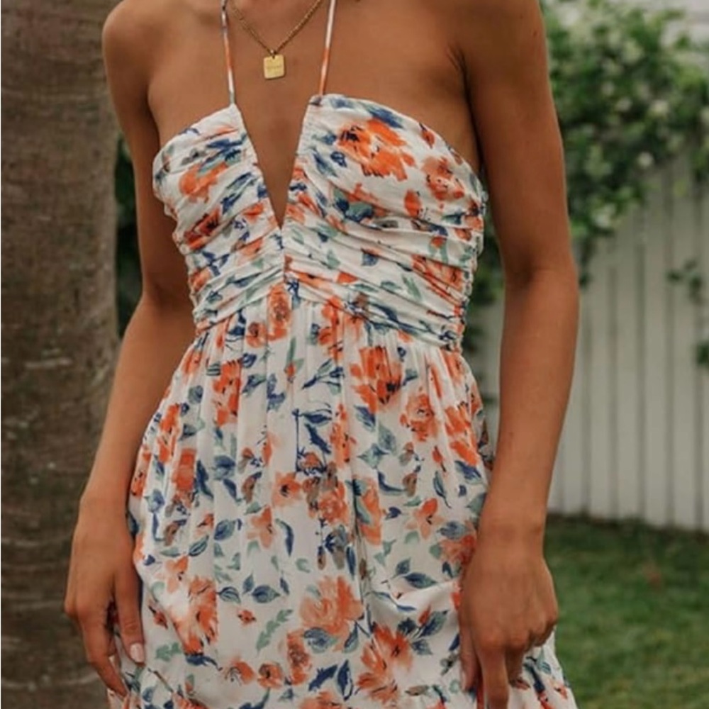 Floral Halter Dress
